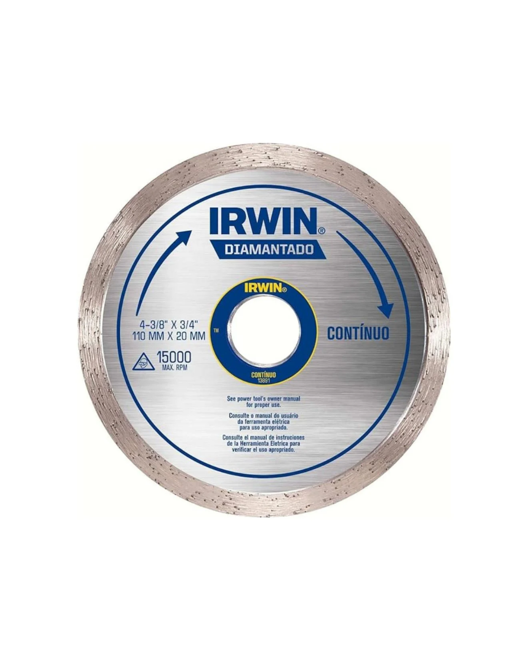 Disco Diamantado Contínuo 110x20mm – Irwin