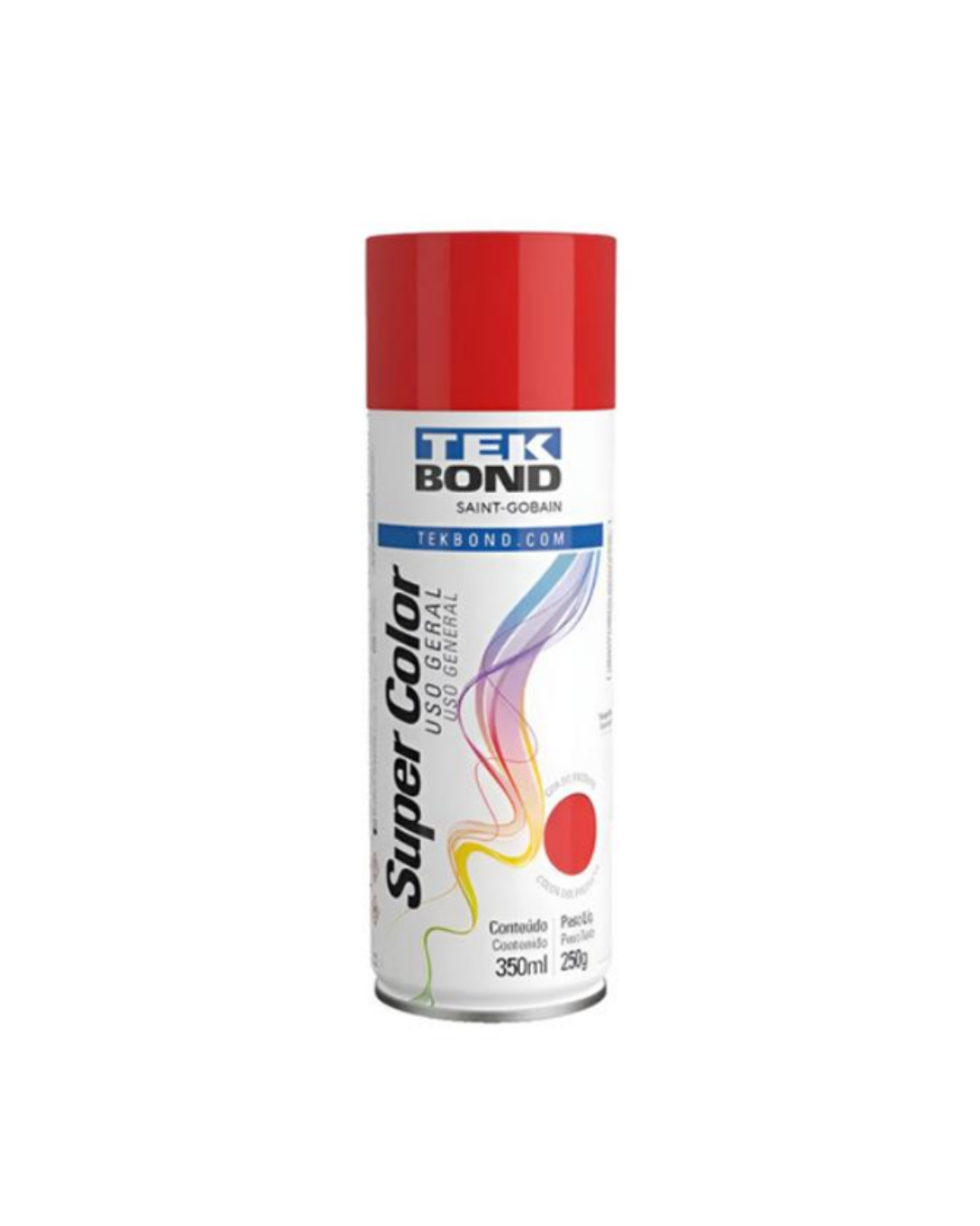 Tinta Spray Uso Geral Vermelho 350 ml – Tekbond
