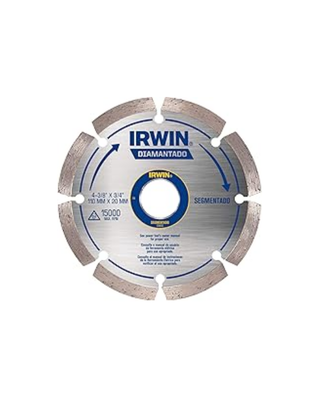 Disco Diamantado Segmentado 110x20mm – Irwin