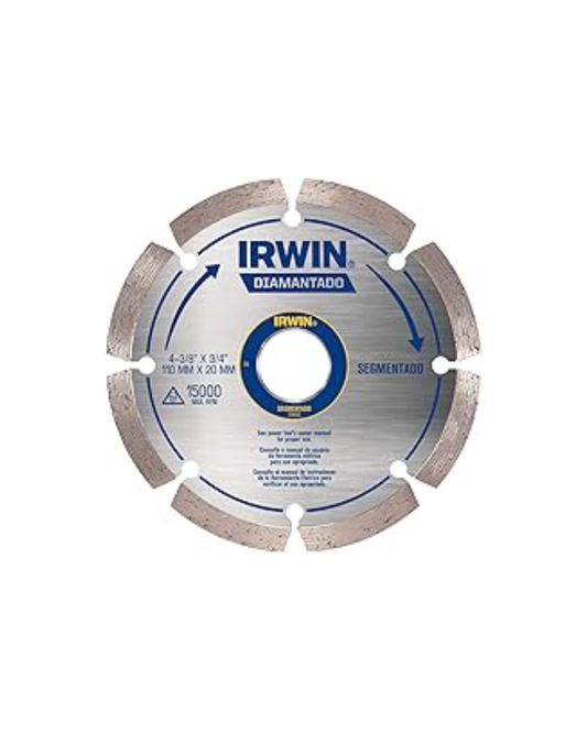 Disco Diamantado Segmentado 110x20mm – Irwin
