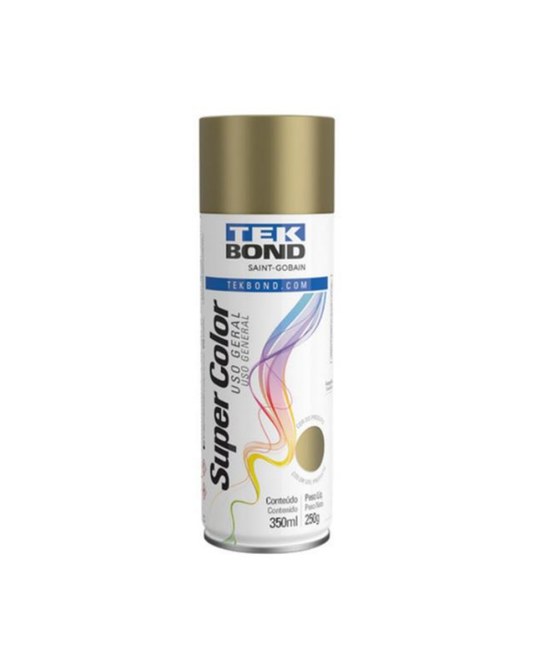 Tinta Spray Uso Geral Dourado 350 ml – Tekbond