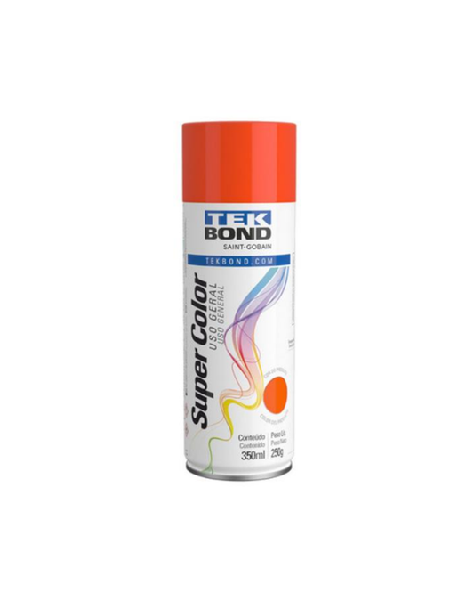 Tinta Spray Uso Geral Laranja 350 ml – Tekbond